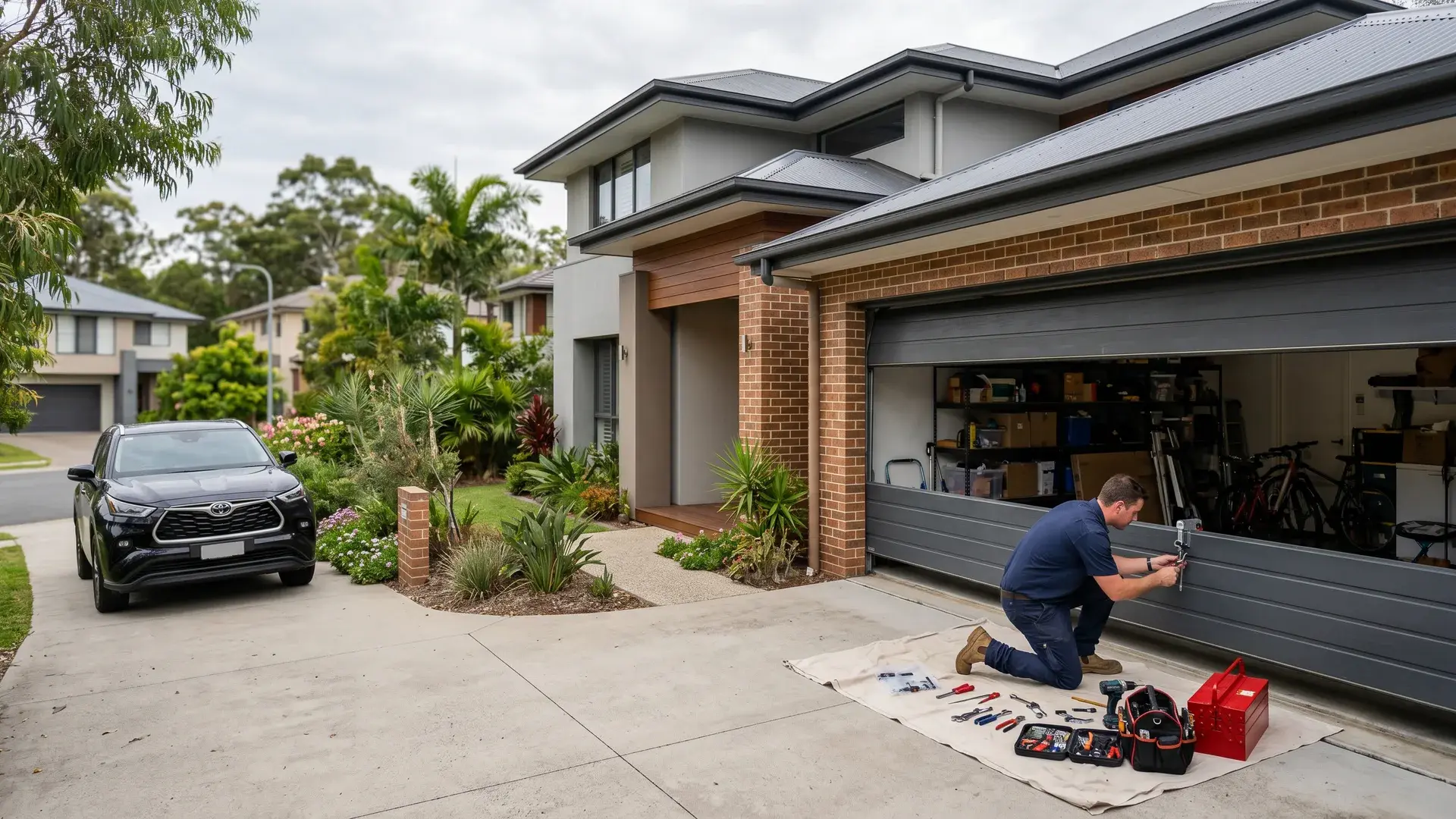 Garage door repairs across Springfield Lakes and the Ipswich corridor